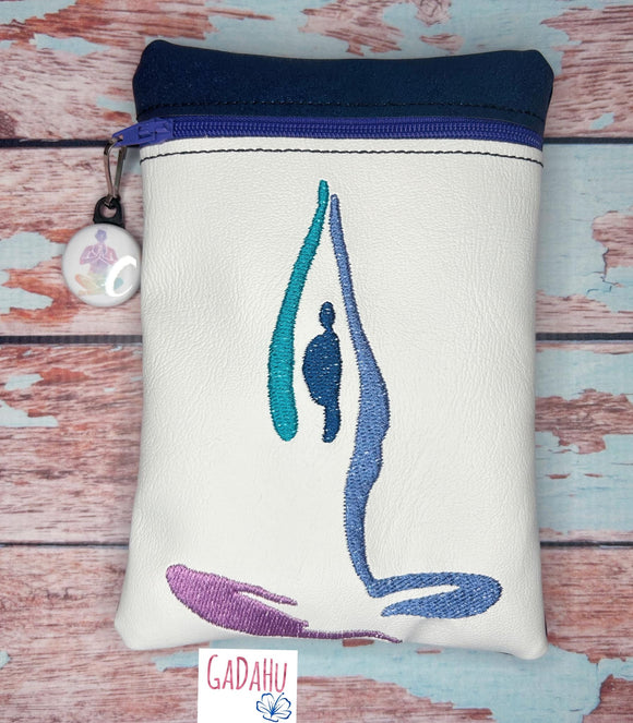 Yoga Girl zipper bag Machine Embroidery Design  5X7