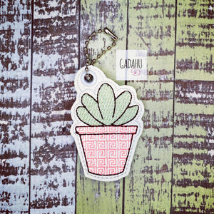 Cactus Plant charm. Embroidery Design ITH 4x4/5x7 hoop Instant Download