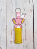 Elephant Chap stick Holder Machine Embroidery Design