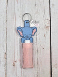 Elephant Chap stick Holder Machine Embroidery Design