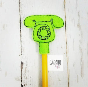 Phone Pencil Topper ITH Embroidery design