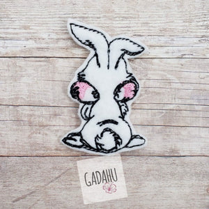 Cute bunny feltie ITH Embroidery design file