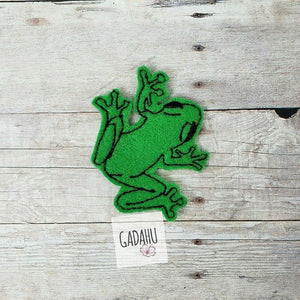 Tree Frog feltie ITH Embroidery design file