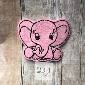 Cute Elephant feltie ITH Embroidery design file