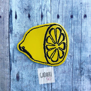 Lemon feltie ITH Embroidery design file