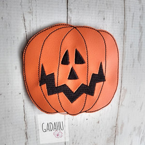 Pumpkin Coaster ITH Machine Embroidery design file