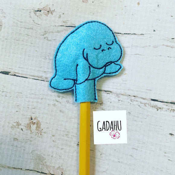 Manatee Pencil Topper ITH Embroidery design