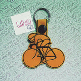 Spin Key Fob Snap Tab Embroidery Design