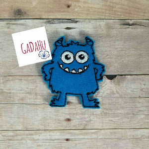 Cute Little Monster feltie. Embroidery Design 4x4 hoop Instant Download