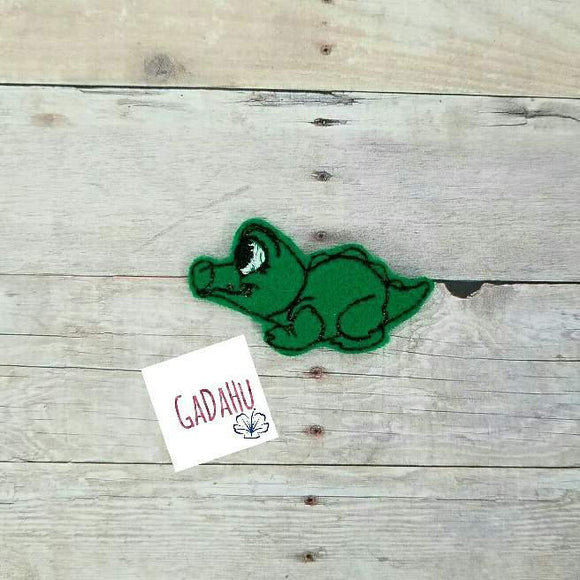 Crocodile feltie. Embroidery Design 4x4 hoop Instant Download. Felties. Animal feltie.