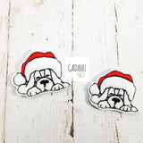 Christmas Dog feltie ITH Embroidery design file