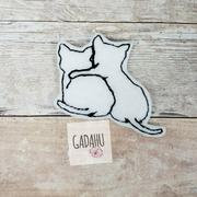 Cats feltie ITH Embroidery design file