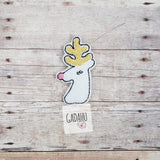 Cute Reindeer feltie. Embroidery Design 4x4 hoop Instant Download. Felties