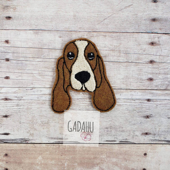 Basset Hound Dog Breed feltie. Embroidery Design 4x4 hoop Instant Download. Felties.