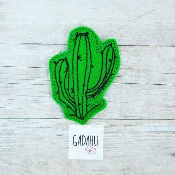 Cactus feltie ITH Embroidery design file